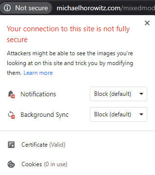 Viewing this page in Chrome 80 on Windows
