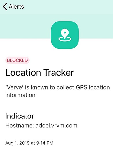 A Guardian app Location Tracker Alert