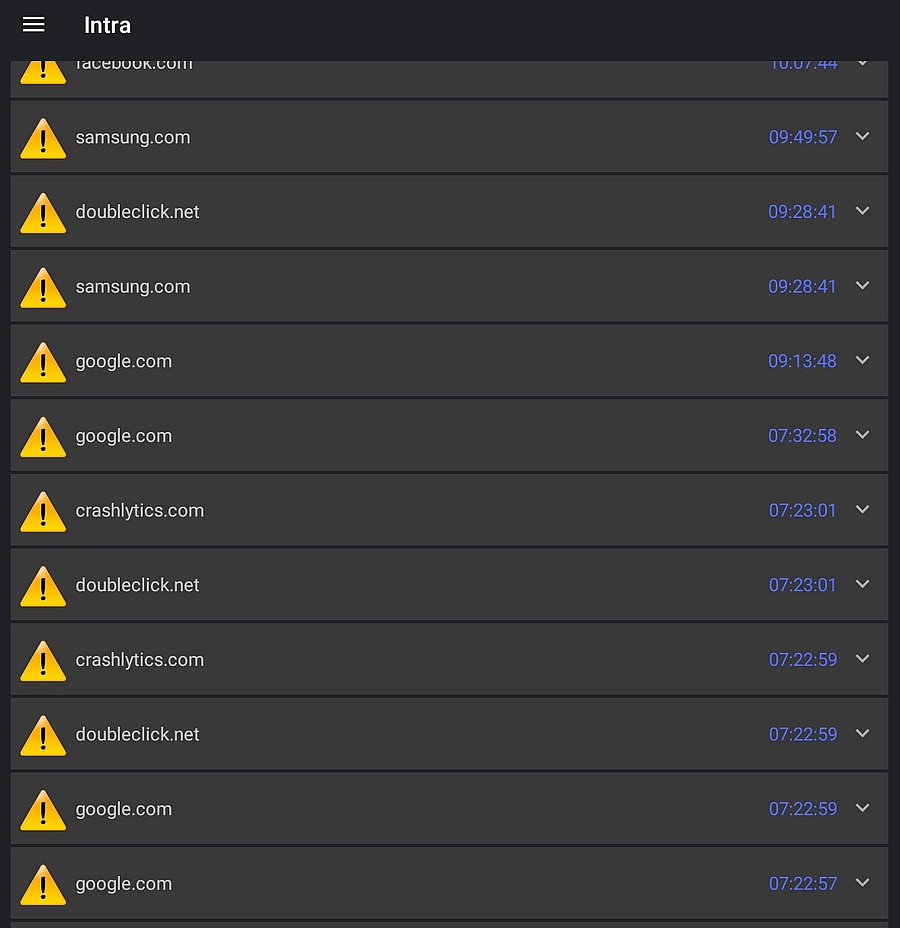 Some failed DNS queries while I was sleeping