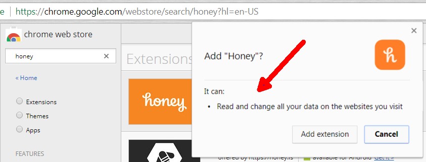honey google chrome extension